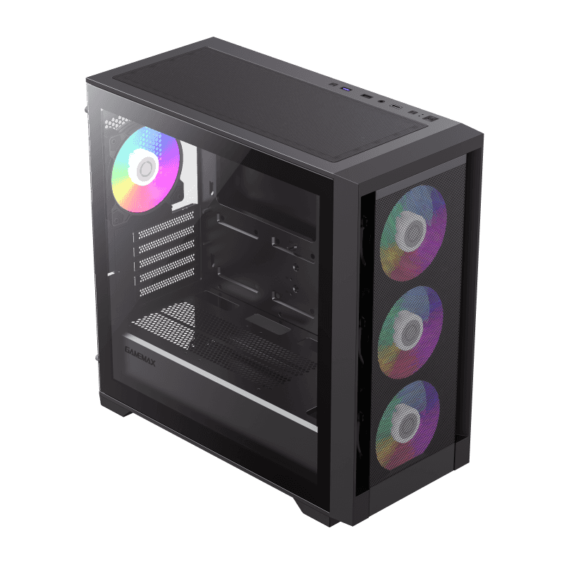 GAMEMAX Defender Mesh MATX RGB GAMING CASE GAMEMAX Defender Mesh MATX RGB GAMING CASE